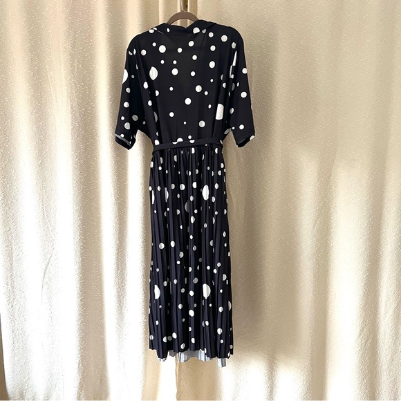 ASOS Black/White Polka Dot Dress, Size: 22 - Picture 7 of 8